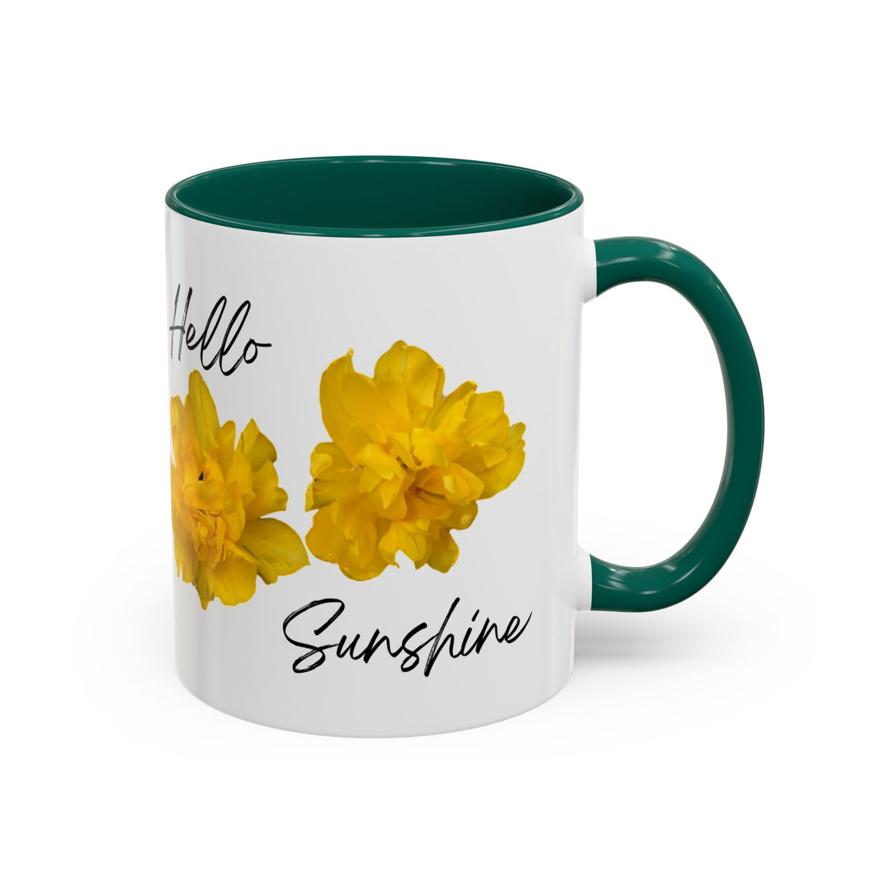 Floral Coffee Mug - Hello Sunshine Yellow Tulips Coffee Cup