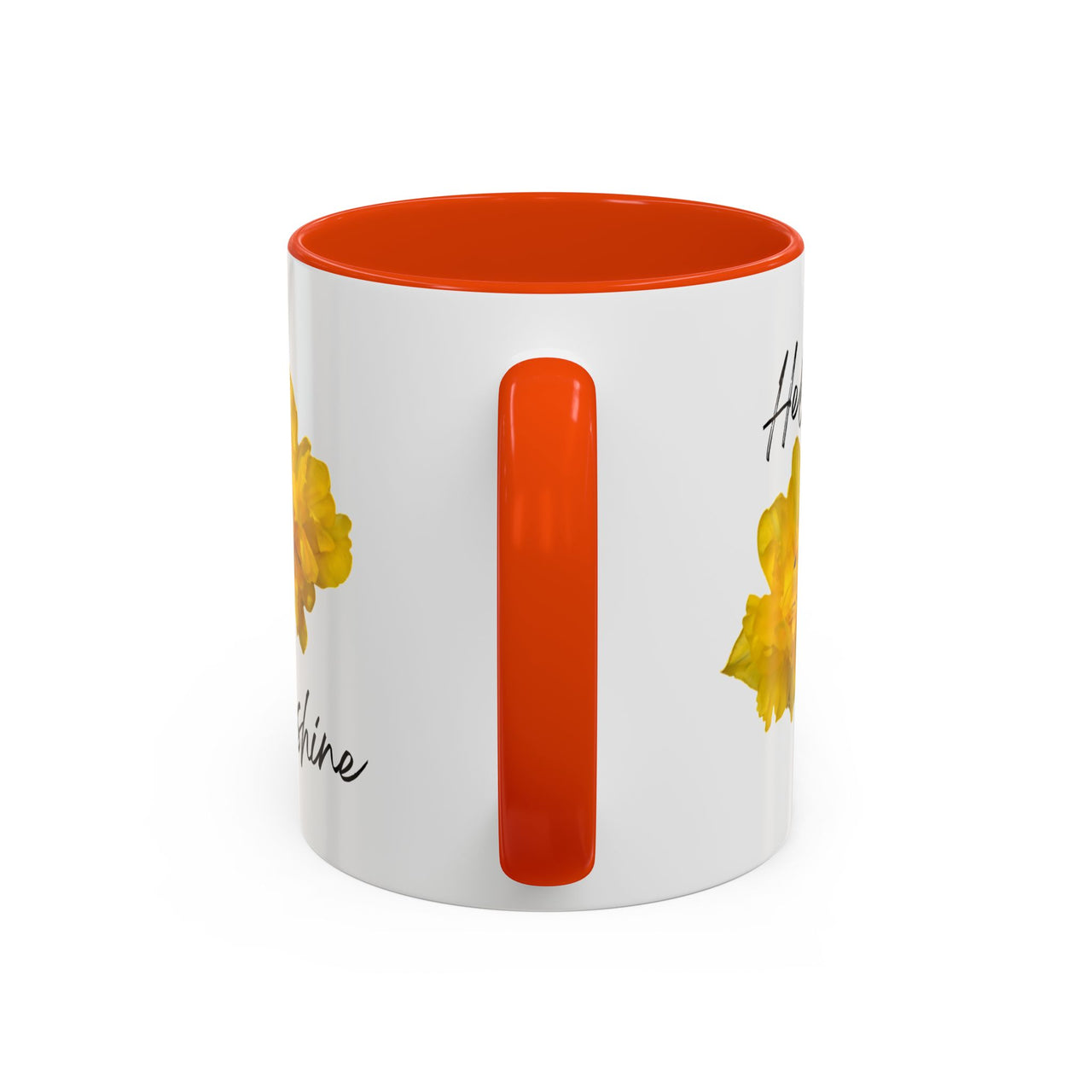 Floral Coffee Mug - Hello Sunshine Yellow Tulips Coffee Cup