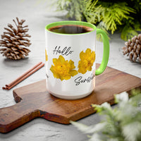 Thumbnail for Floral Coffee Mug - Mornin' Sunshine Yellow Tulips