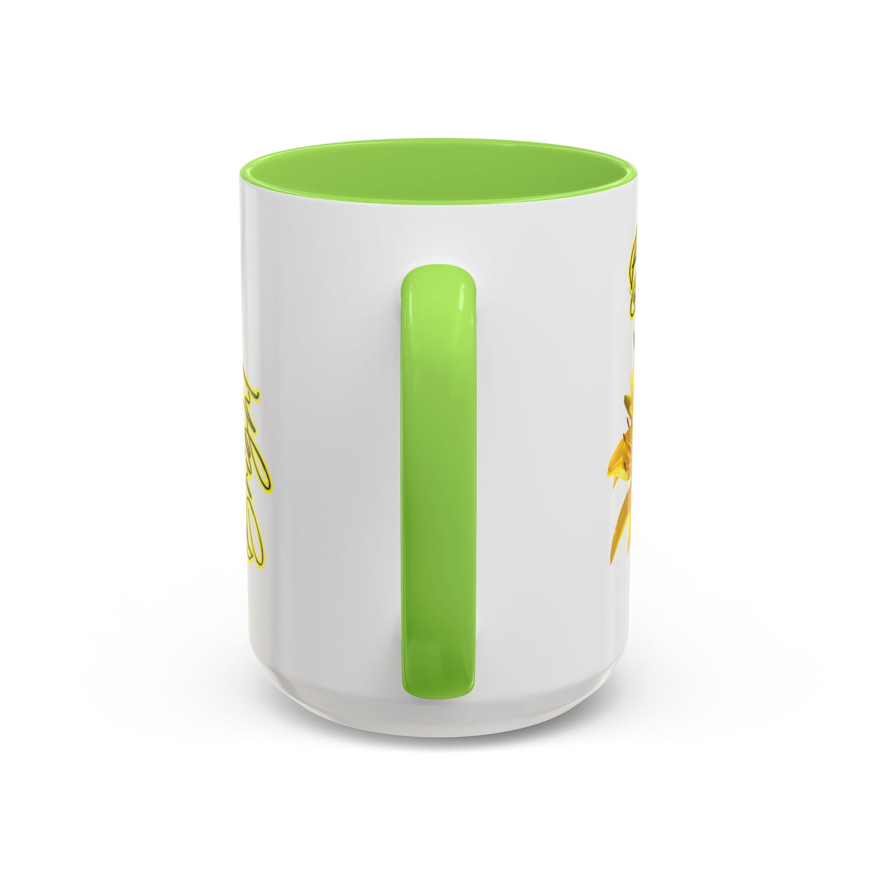 Floral Coffee Mug - "Bloom Bright" Yellow Lilies Coffee Cup