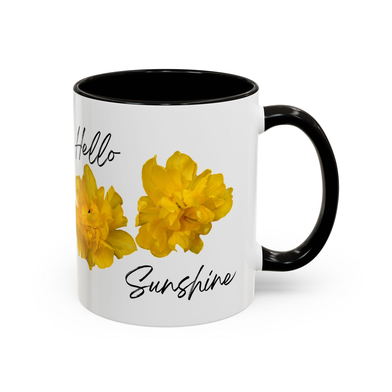 Floral Coffee Mug - Hello Sunshine Yellow Tulips Coffee Cup