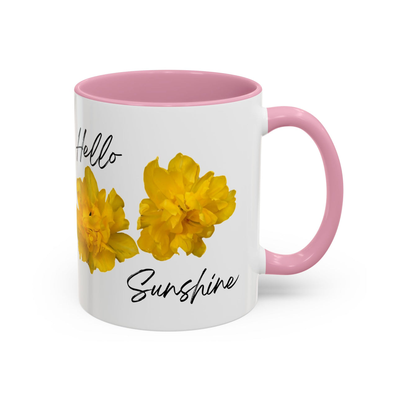 Floral Coffee Mug - Hello Sunshine Yellow Tulips Coffee Cup