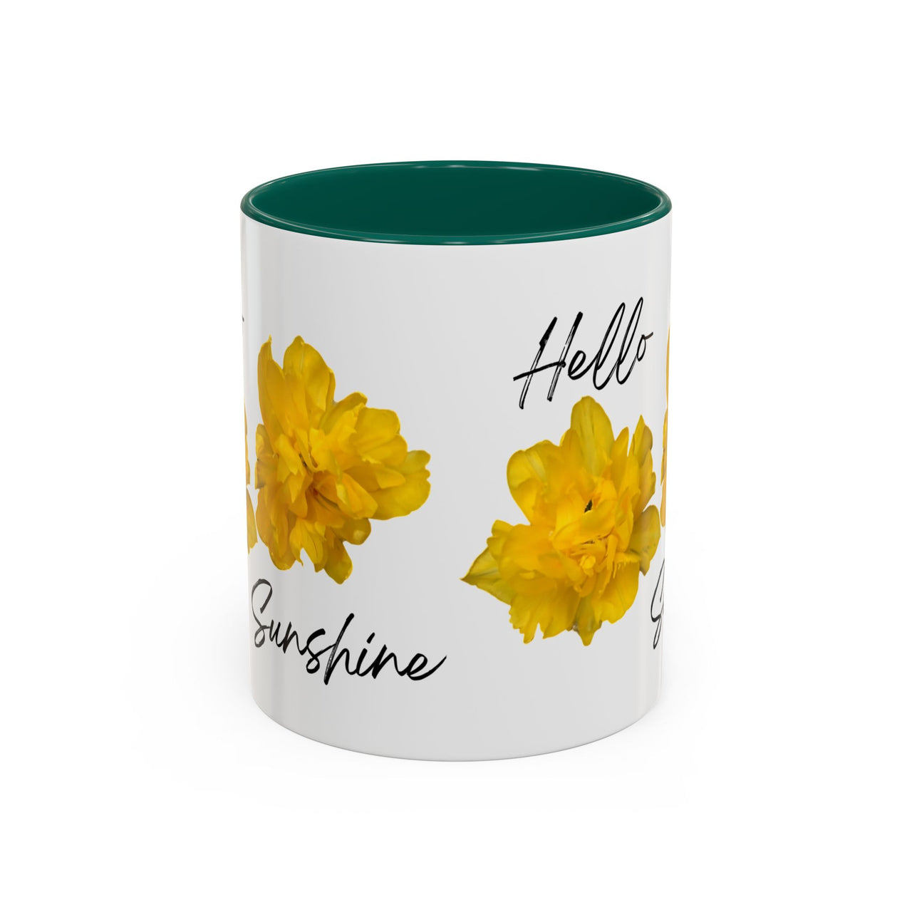 Floral Coffee Mug - Hello Sunshine Yellow Tulips Coffee Cup