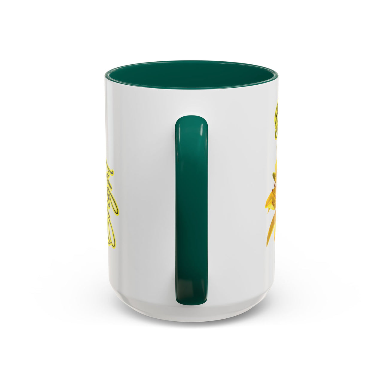 Floral Coffee Mug - "Bloom Bright" Yellow Lilies Coffee Cup