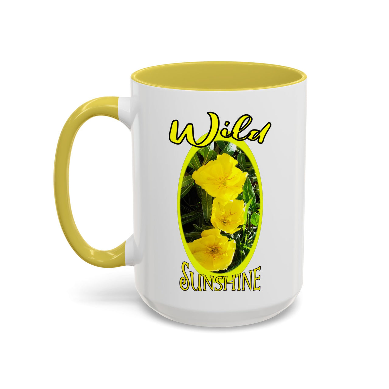 Floral Coffee Mugs – Yellow Primrose Coffee Cup, Perfect for Coffee Lovers, Gifts, Home Decor, and Celebrations