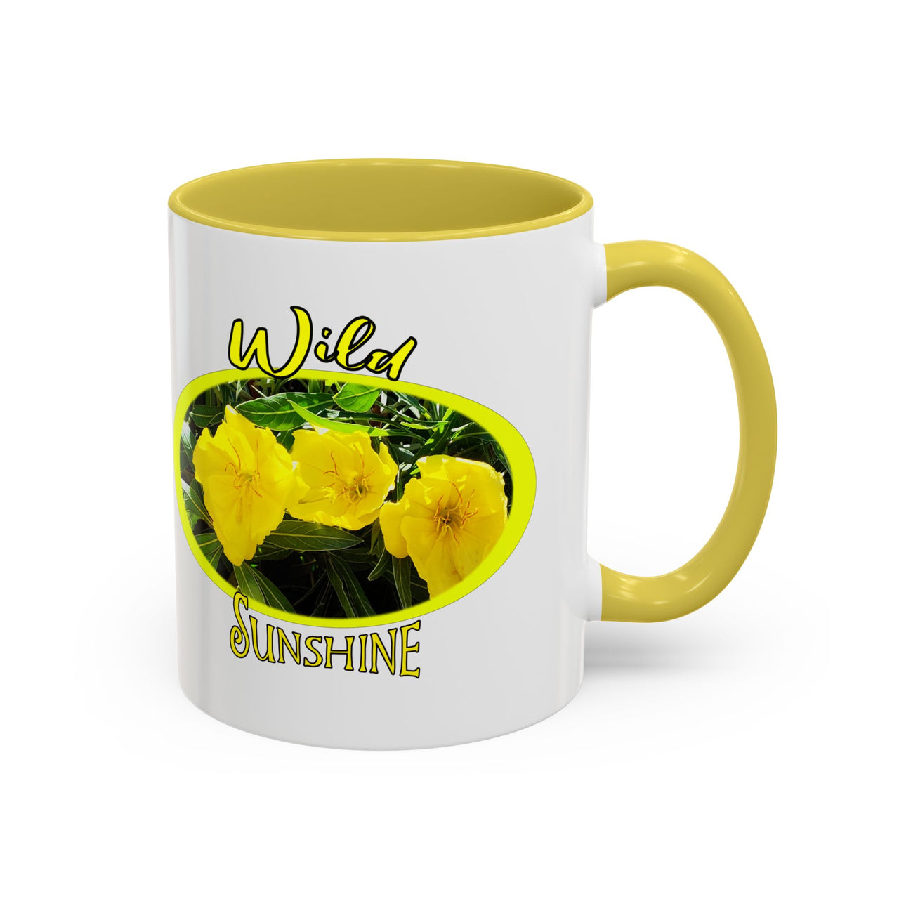 Floral Coffee Mugs – Brighten Your Day with the Yellow Primrose, Perfect for Coffee Lovers, Gifts, Home Decor, and Celebrations