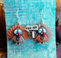 Thumbnail for Thanksgiving turkey earrings free shipping