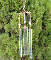 Thumbnail for Unique elegant stained glass wind chime gifts for gardeners