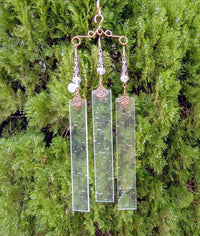 Thumbnail for Unique elegant stained glass wind chime gifts for gardeners