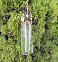 Thumbnail for Unique elegant stained glass wind chime gifts for gardeners