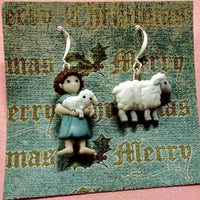 Thumbnail for Christmas nativity shepherd boy earrings