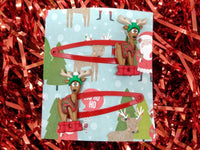 Thumbnail for Christmas reindeer snap clips