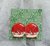 Thumbnail for Christmas snow globe earrings