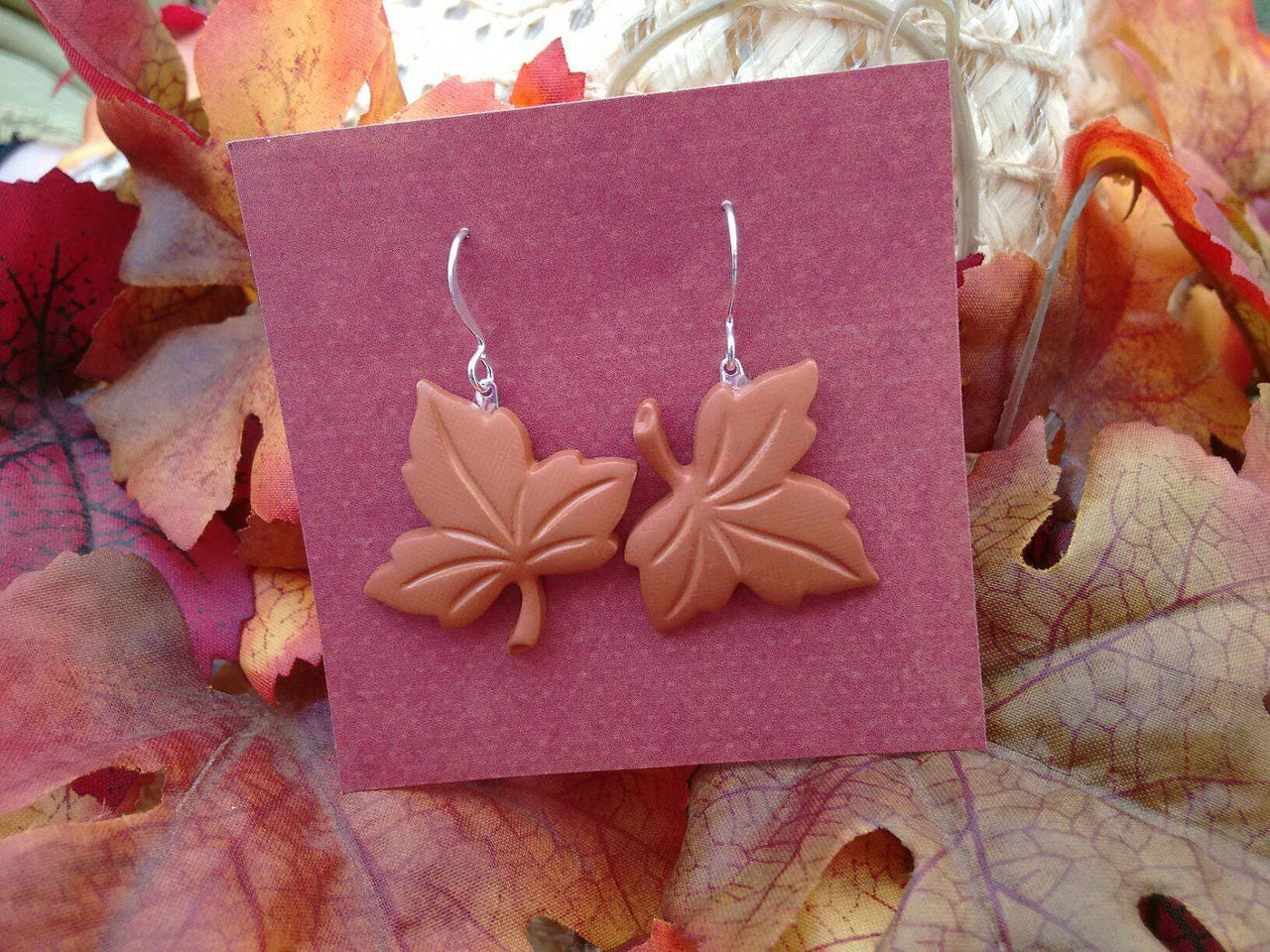 Fall leaf earrings
