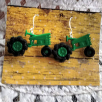 Thumbnail for Farm tractor earrings