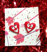 Thumbnail for Funny Valentines heart earrings