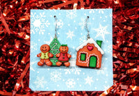 Thumbnail for Gingerbread house earrings