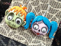 Thumbnail for Halloween zombie earrings
