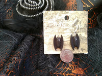 Thumbnail for Halloween earrings trick or treat bat earrings Brockus Creations