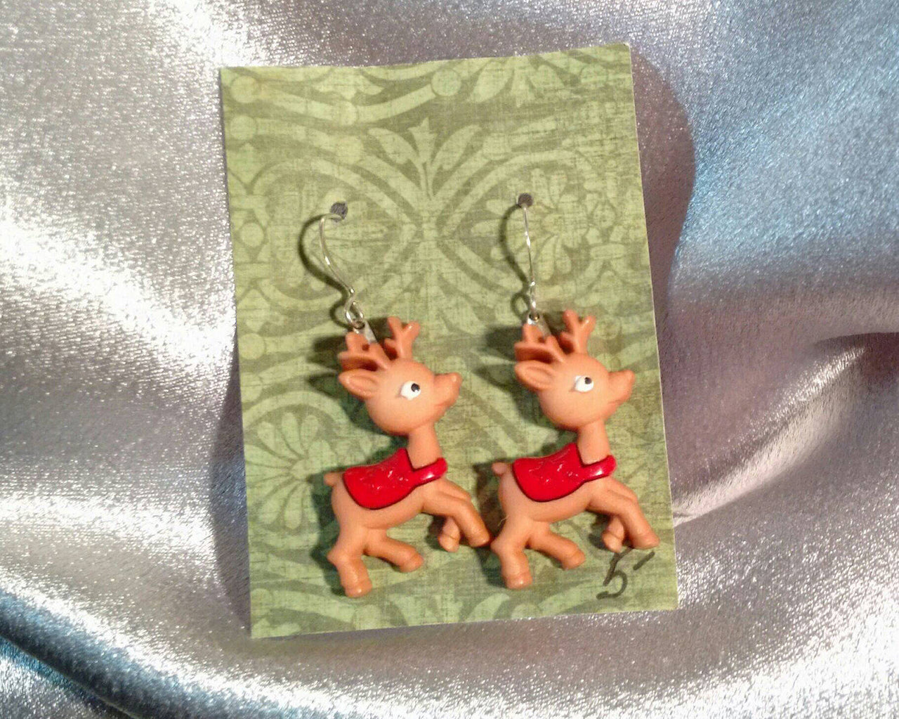 Reindeer earrings, Christmas earrings, holiday earrings