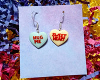 Thumbnail for Valentines day candy heart earrings
