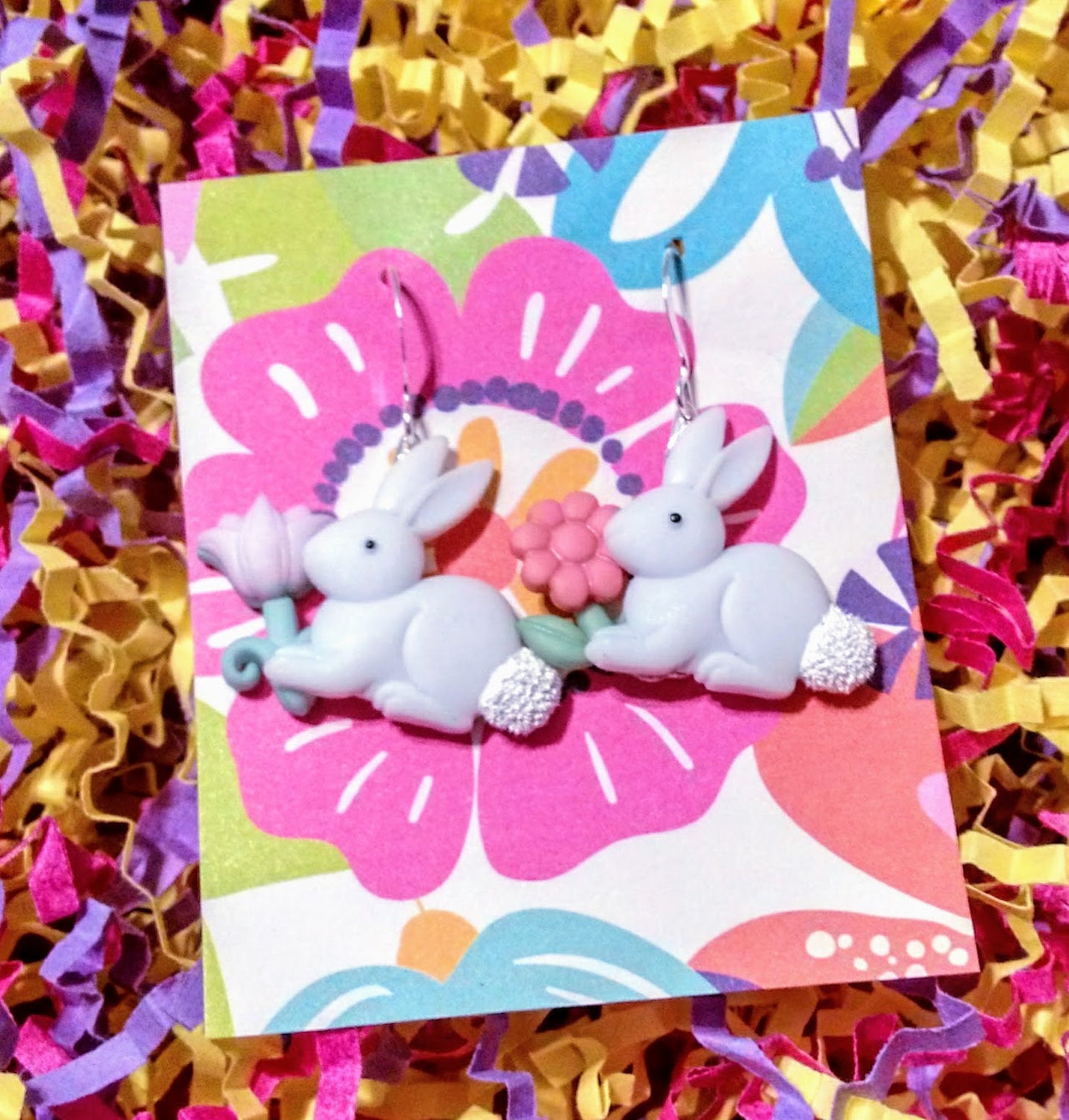 Easter bunny earrings