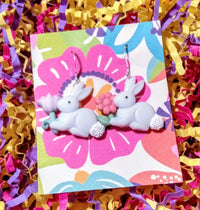 Thumbnail for Easter bunny earrings