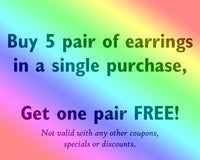 Thumbnail for fairy earrings, fairy jewelry, fairy gifts, flower earrings, inexpensive earrings, gifts under 10, gifts for her, inexpensive gifts, fairies