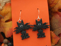 Thumbnail for cat earrings, black cat earrings, halloween earring, cat jewelry, Halloween jewelry, cat jewelry, teacher jewelry, cat gift, gift under 10