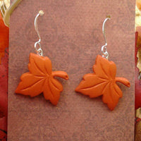 Thumbnail for Thanksgiving fall leaf earrings
