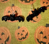 Thumbnail for Halloween earrings, bat earrings, Halloween jewelry, bat jewelry, goth earrings, Halloween costumes, goth costumes, gifts under 10, teachers