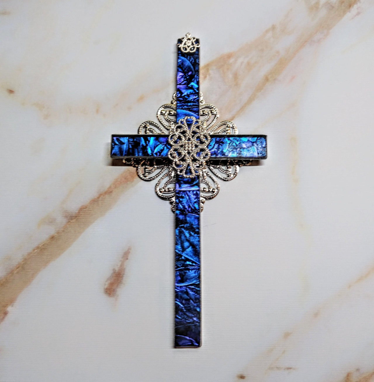 Wall cross, cross, cross ornaments, cross wall hanging, stained glass cross, religious gifts, gifts under 20, spiritual gifts