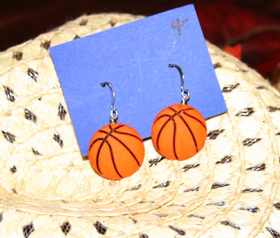 basketball earring, sports earring, basketball jewelry, sports jewelry, sports gifts, gift for sports fan, basketball mom, stocking stuffers