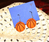 Thumbnail for basketball earring, sports earring, basketball jewelry, sports jewelry, sports gifts, gift for sports fan, basketball mom, stocking stuffers