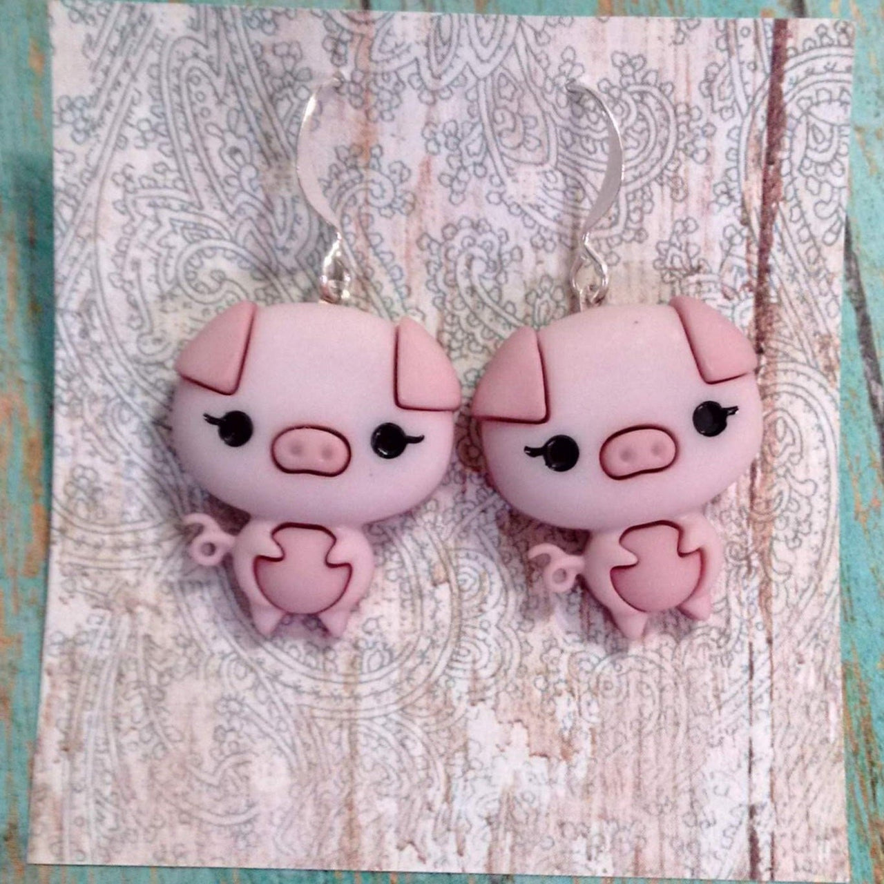 Pig earrings