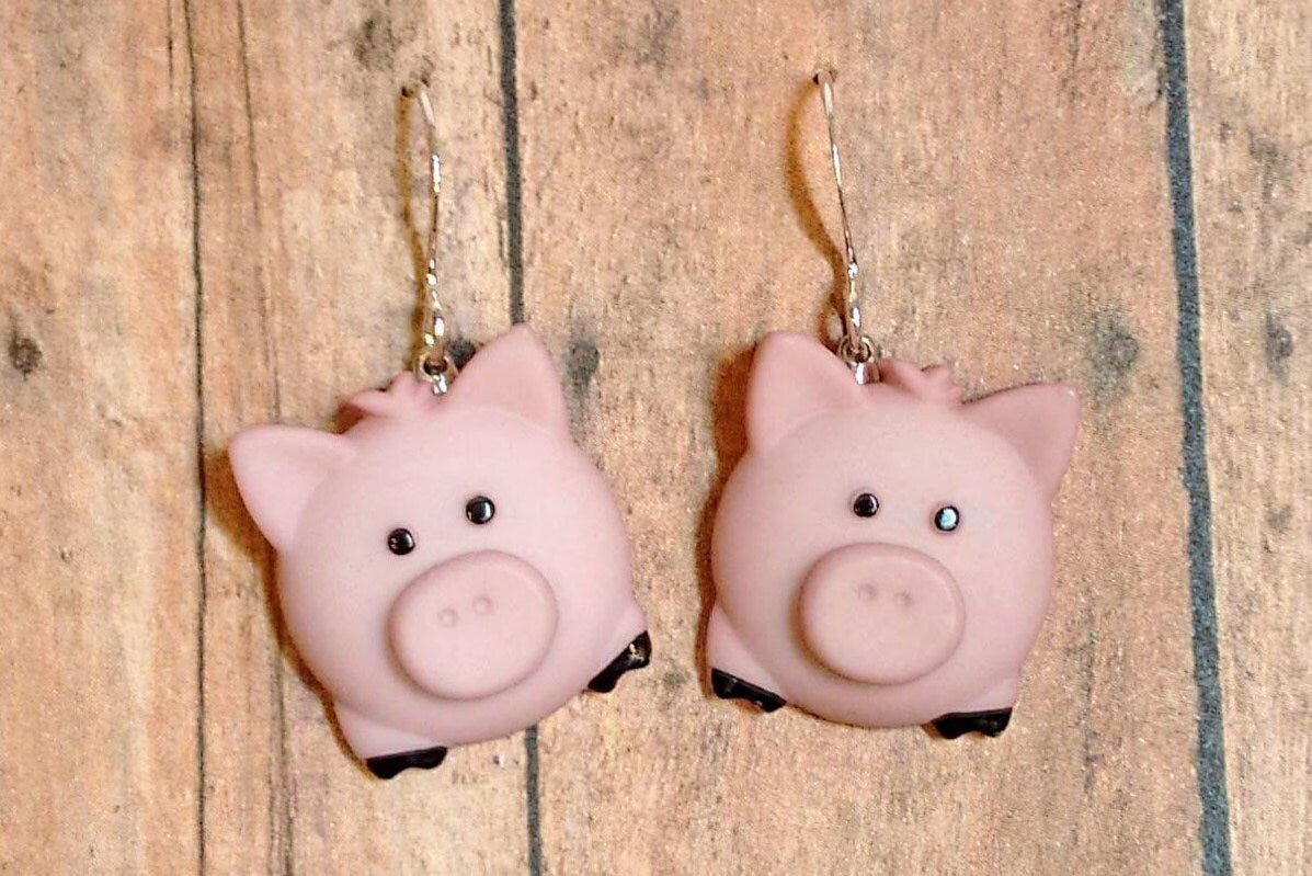 Pig earrings