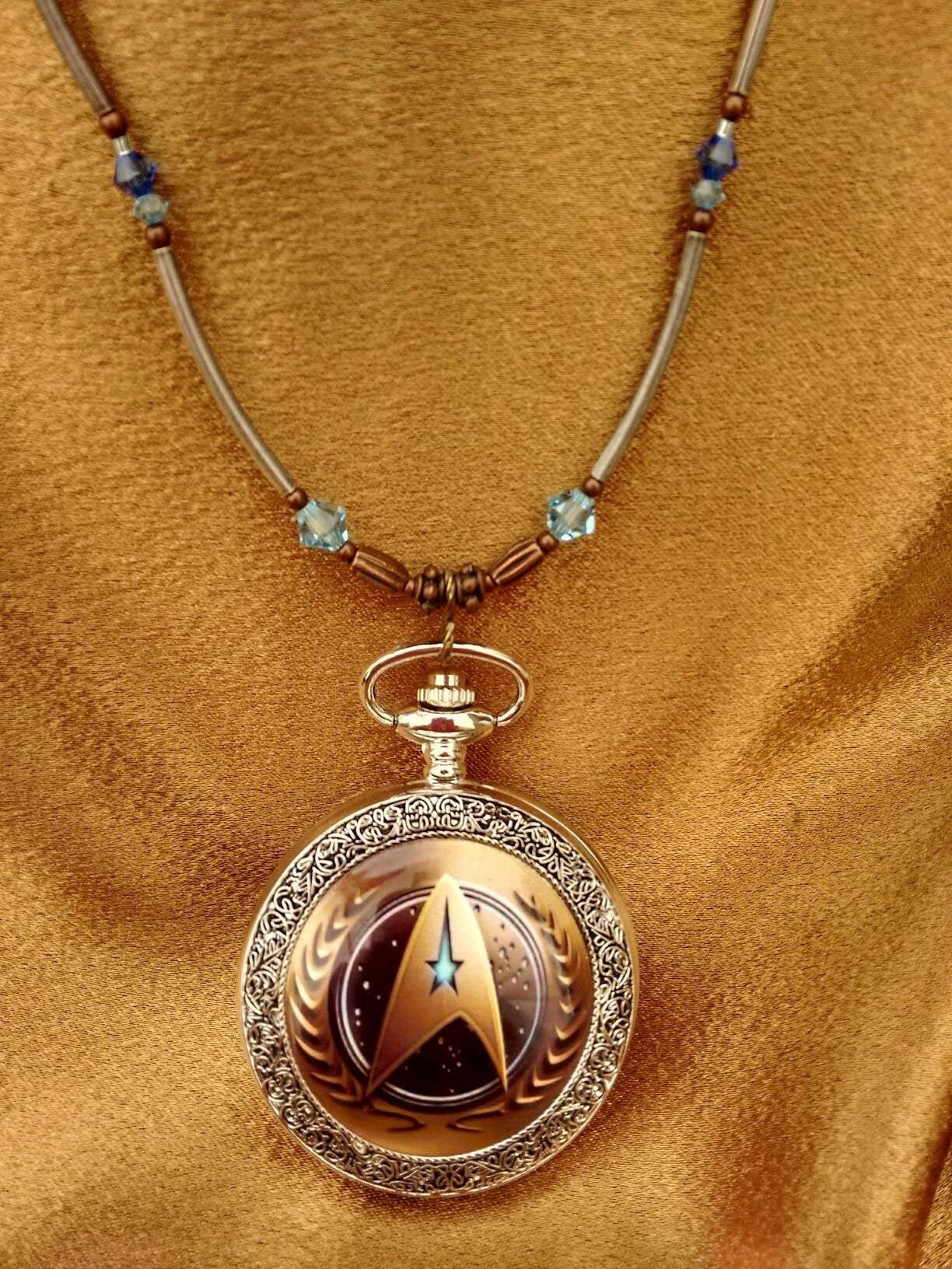 pocket watch necklace, pocket watch, watch jewelry, science fiction gifts