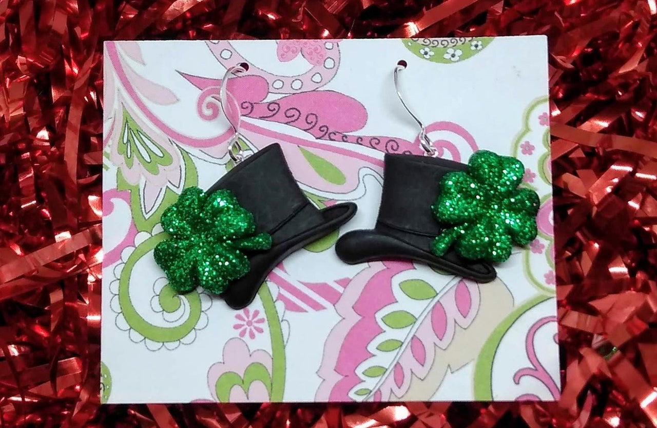 St. Patricks shamrock earrings