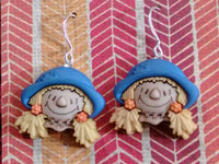 Thumbnail for thanksgiving scarecrows, scarecrow earrings, fall earrings, scarecrow lovers, gifts under 10, holiday earrings, thanksgiving earrings