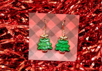 Thumbnail for Tiny Christmas tree earrings