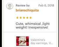 Thumbnail for Valentines Day cupid earrings
