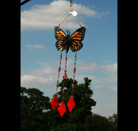 Thumbnail for wind chimes, wind chimes handmade, wind chimes memorial, butterfly wind chimes, sympathy gift, butterfly gift, monarchs, mothers day gifts