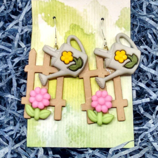Flower and gardening earrings