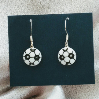 soccer earrings sports earrings brockus creations