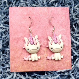unicorn earrings, unicorn jewelry, unicorn party favor, inexpensive earrings, gifts under 10, teacher jewelry, cute earrings, cute gifts,
