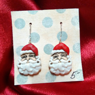 Christmas earrings Christmas jewelry Christmas accessories Santa Claus gifts for her gifts under 10 inexpensive gifts stocking stuffers