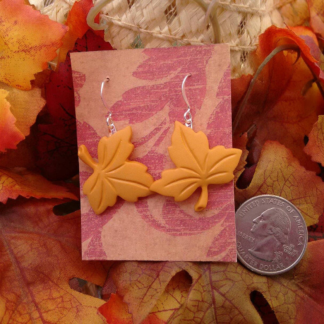 Thanksgiving earrings fall earrings fall leaf earrings fall leaves holiday earrings brockus creations
