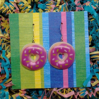 Donut earrings