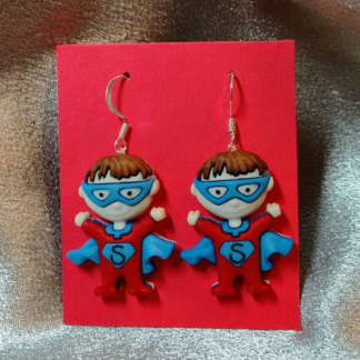 Super hero earrings