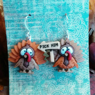 Thanksgiving turkey earrings free shipping
